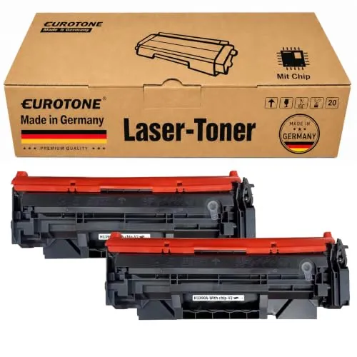 2 cartucce toner Eurotone compatibili con HP W1390A – Nere – per 3002dn, 3002dw