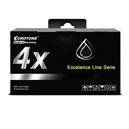 4 cartucce d'inchiostro Eurotone compatibili con Canon PGI2500 – Nero – per Canon Maxify iB serie 4000, Canon Maxify iB 4050