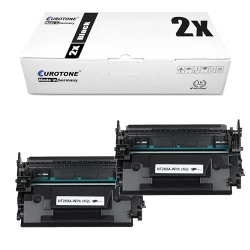 2 cartucce toner Eurotone compatibili con HP CF289A – Nero – per HP LaserJet Enterprise Flow MFP M 528 c, serie HP LaserJet Enterprise Flow MFP M 528