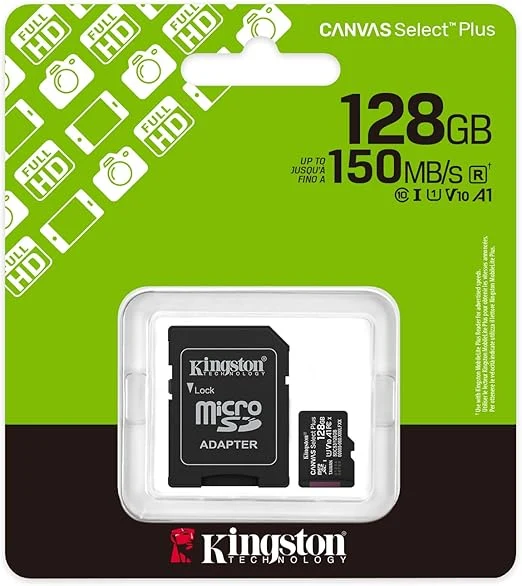 MicroSDXC 128GB Kingston Classe 10 SDCS3/128GB