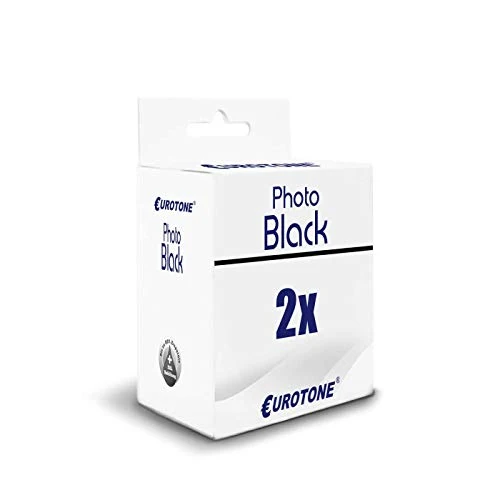2 cartucce d'inchiostro Eurotone per HP 72XL – Nero