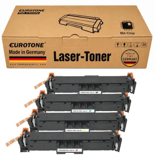 Toner compatibile Eurotone per HP W2200A – Nero/Ciano/Magenta/Giallo – per 4302fdw, 4202dw