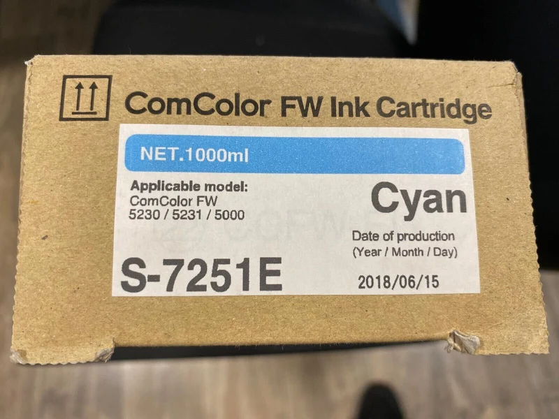 RISO INK COMCOLOR FW CYAN, S-7251E