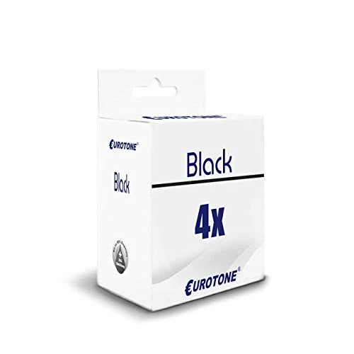 4 cartucce d'inchiostro Eurotone compatibili con Lexmark 210XL – Nero – per 5500 pagine
