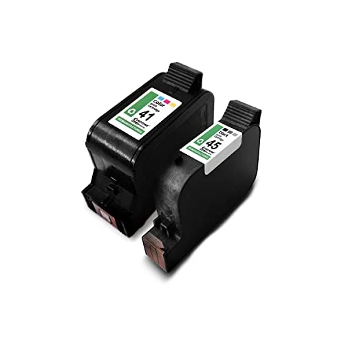 2 cartucce d'inchiostro Eurotone compatibili con HP 1150C – Multicolore/Nero – per 45XL, 51645AE