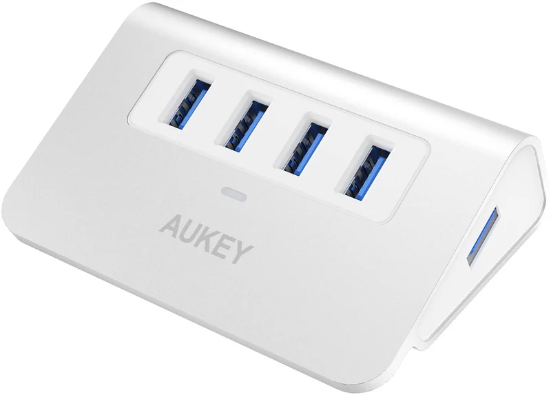 Hub 4 Porte USB AUKEY USB 3.0 - Argento