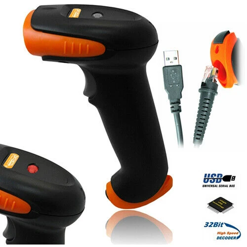 Pistola per Codici a Barre Barcode Scanner USB con Filo Zucchetti Z10-1100