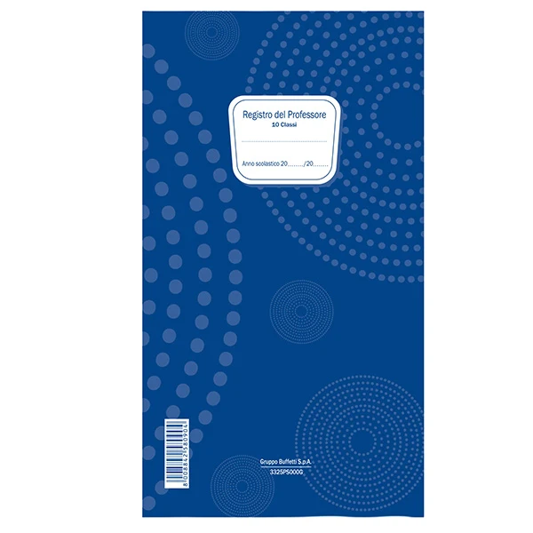 Registro del Professore 10 Classi 31x17 cm - Data Ufficio