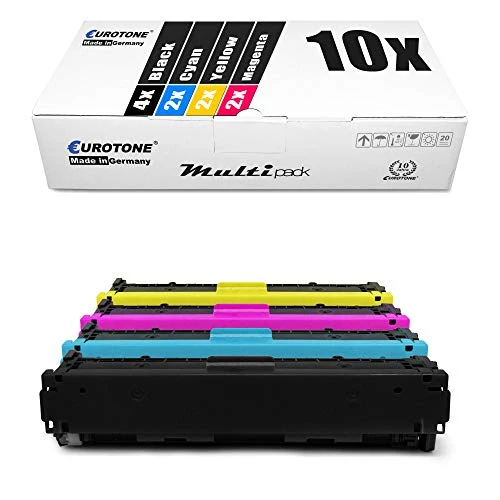 10 cartucce toner Eurotone compatibili con HP W2210X – per HP Color LaserJet Pro MFP M 283 cdw, HP Color LaserJet Pro M 255 dw