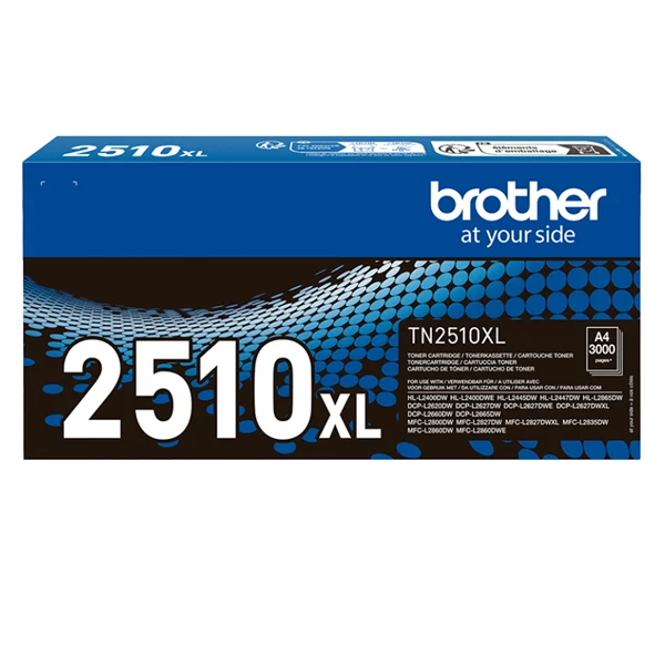 Toner Originale Brother TN-2510XL – Nero Alta Capacità | HL-L2400, DCP-L2620, MFC-L2800 | Brother