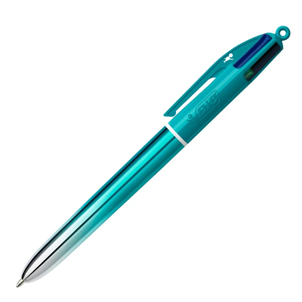 Penna a Sfera a Scatto 4 Colori Smooth 1,0 mm Fusto Verde Acqua Conf. 12 Pezzi – Bic