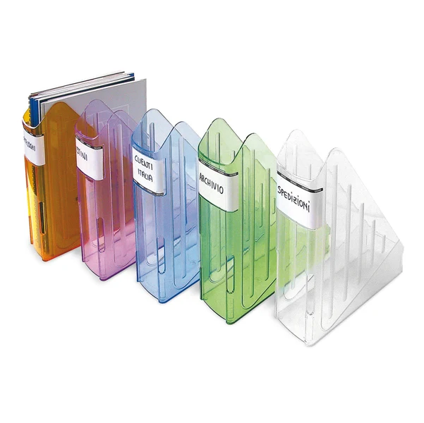 Portariviste Classic Trasparente Dorso 7,5 cm 3 Colori Ufficio - Arda