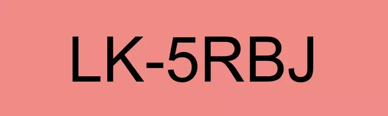 EPSON LK-5RBJ MATTE TAPE RED/BLACK 18MM (8M)