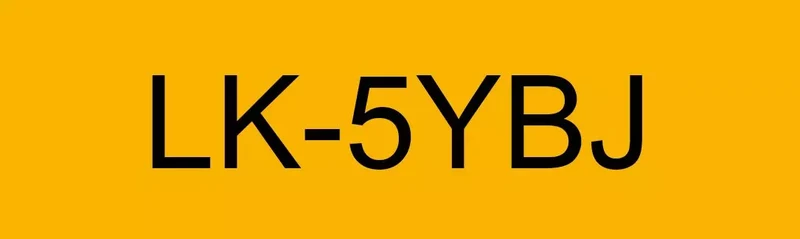 EPSON LK-5YBJ MATTE TAPE YELLOW/BLACK 18MM (8M)