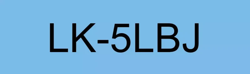 EPSON LK-5LBJ MATTE TAPE BLUE/BLACK 18MM (8M)