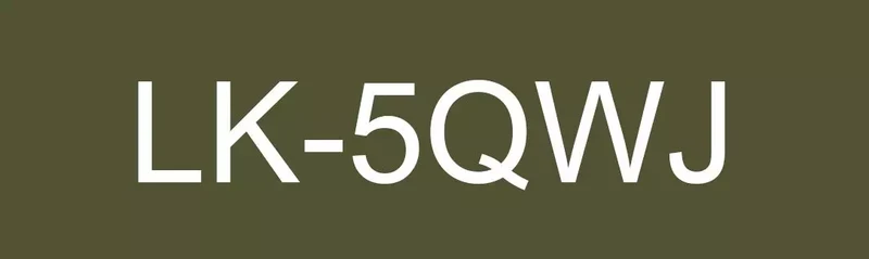 EPSON LK-5QWJ MATTE TAPE KHAKI/WHITE 18MM (8M)
