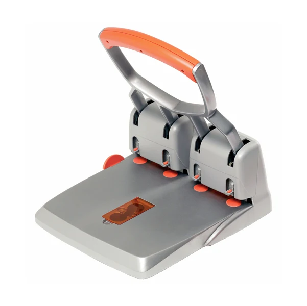 Perforatore Rapid HDC150 4 Fori 150 Fogli Centratura Automatica Soft Grip Passo 80 mm