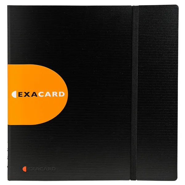 Porta Biglietti da Visita Exacard 320 Posti Nero 26,5x25 cm per Ufficio e Professionisti - Exacompta