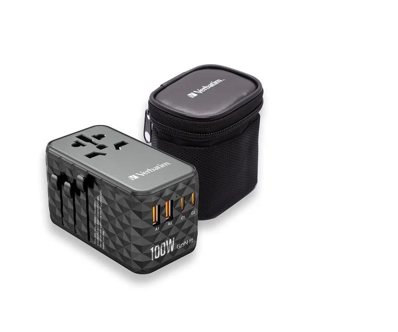 VERBATIM UTA-06 GaN III UNIVERSAL TRAVEL ADAPTER