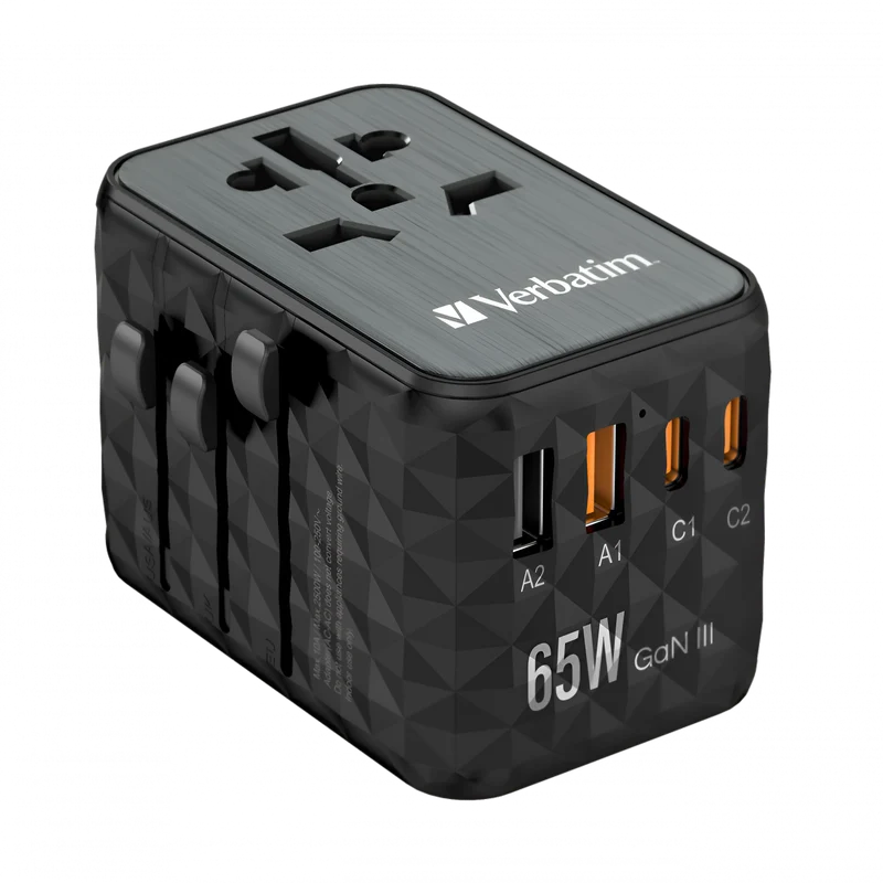 VERBATIM UTA-05 GaN III UNIVERSAL TRAVEL ADAPTER