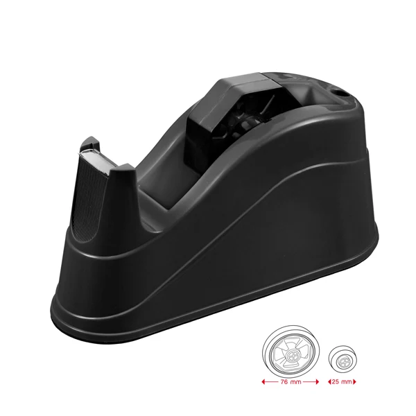 Dispenser da Tavolo Big Nero per Nastro Adesivo Diam. 33 e 66 m Base Appesantita Lama Zigrinata | Starline