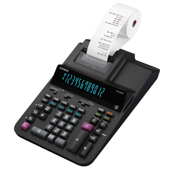 Calcolatrice Scrivente DR-200R 12 Cifre con Stampante - Casio