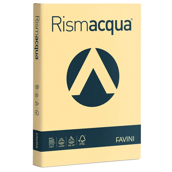 Carta Colorata Rismacqua Colori Tenui A4 200 gr Risma 125 Fogli - Favini