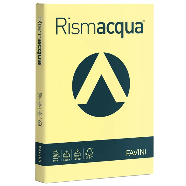 Carta Colorata Rismacqua Colori Tenui A4 90 gr Risma 300 Fogli - Favini