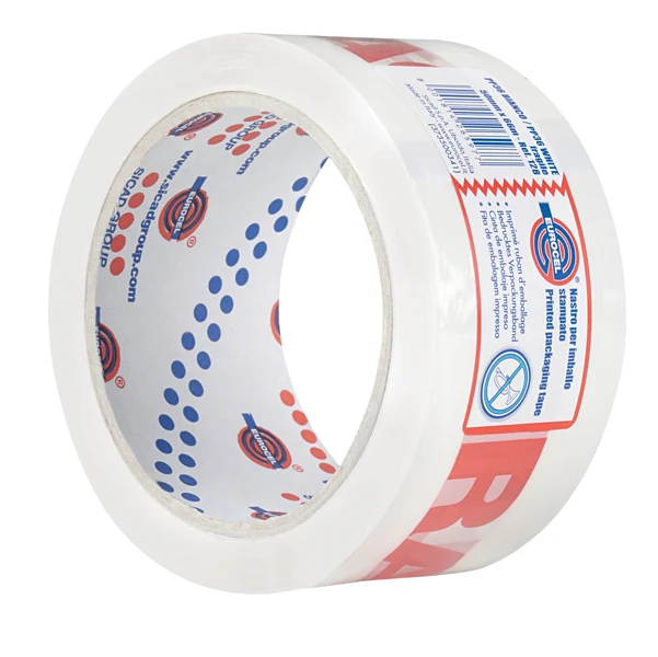 Nastro Imballo PP36 bianco scritta "FRAGILE" 5 cm x 66 mt. Eurocel