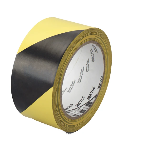 Nastro adesivo vinilico 766 5 cm x 33 mt per segnalazioni giallo/nero