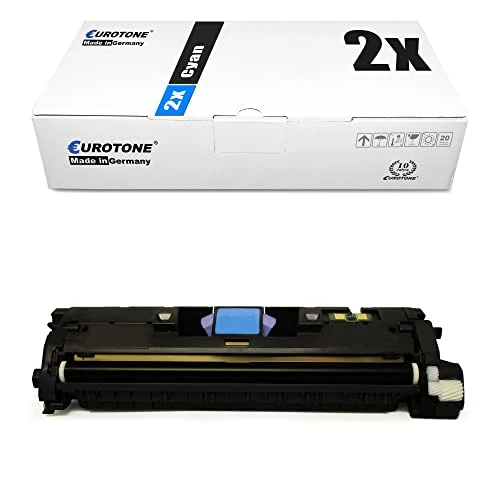2 cartucce toner Eurotone compatibili con HP Q3961A – Ciano – per HP Color LaserJet 2550, HP Color LaserJet 2550 L