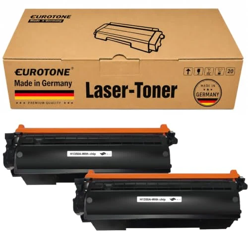 2 cartucce toner Eurotone compatibili con HP W1350A – Nere – per HP LaserJet MFP M 232 d, HP LaserJet MFP M 232 dwc