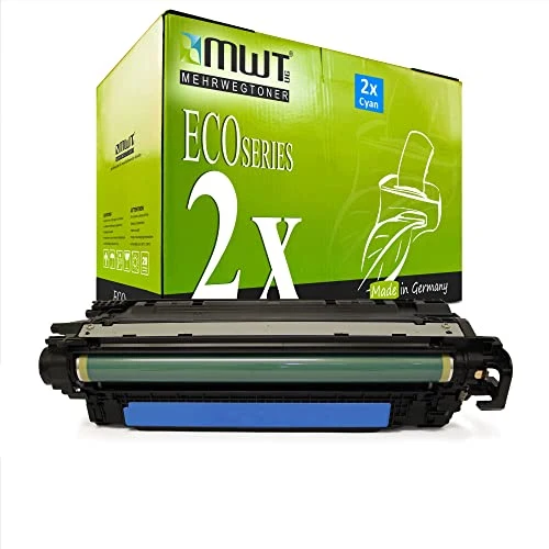 Cartuccia toner riutilizzabile per HP CE401A – Ciano – per HP Color LaserJet Managed M 575 cm, HP Color LaserJet Managed MFP M 575 dnm