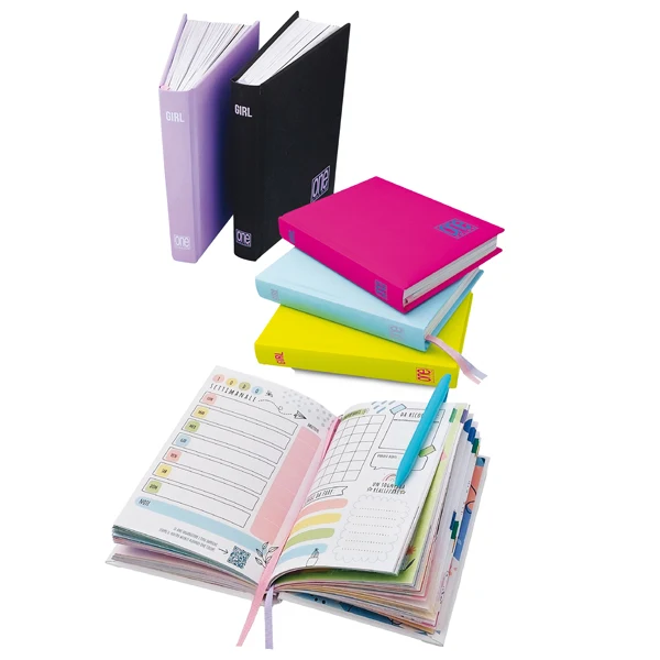 Diario agenda femminile non datato Soft Touch, Verde Prato e Tiffany - Blasetti