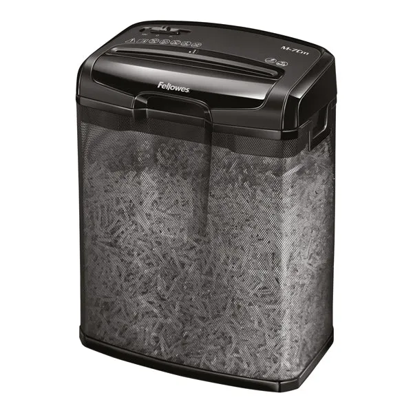 Distruggidocumenti M-7CM 7 Fogli Frammento 4x35mm P-4 Compatto Cestino 13L - Fellowes