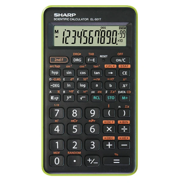 Calcolatrice Scientifica EL-501TB 131 Funzioni 2 Colori per Scuola - Sharp