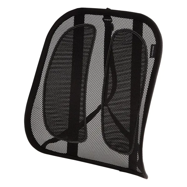 Supporto schiena office suites - 50 x 45 x 20 cm - in tessuto a rete - nero - Fellowes