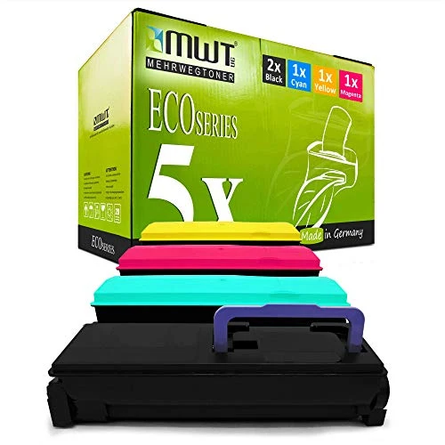 5 toner Kraft per ufficio compatibili con Kyocera TK-550 – Nero/Ciano/Magenta/Giallo