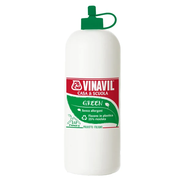 Colla Vinilica Vinavil Green Eco Anallergica Flacone Riciclato 3 Formati 100-250-750 gr