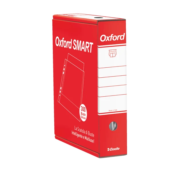 Buste Forate A4 PPL Oxford Smart De Luxe Conf. 300 pz 2 Finiture - Esselte