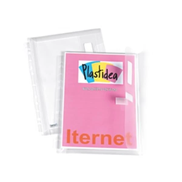 Buste Forate A4 PPL con soffietto espandibile e Chiusura Velcro Conf. 10 pz - Iternet