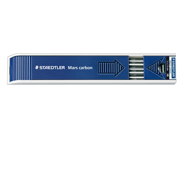 Mine Mars Lumograph 2 mm 7 Gradazioni da 4H a 4B Astuccio 12 pz Resistenti allo Strofinamento – Staedtler