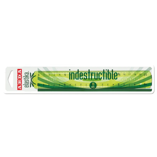 Doppiodecimetro Elastika con Pomello Flessibile Indistruttibile 20 cm - Arda