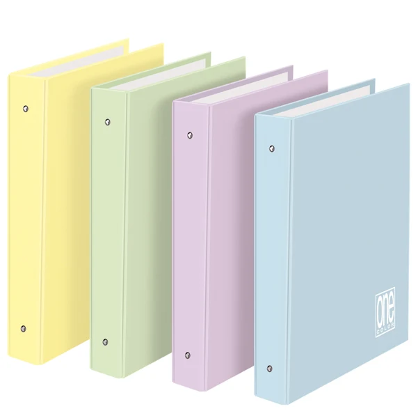 Raccoglitore One Color A4 Pastel 4 Anelli Ø30 mm 26x32 cm Colori Pastello Conf. 6 pz - Blasetti