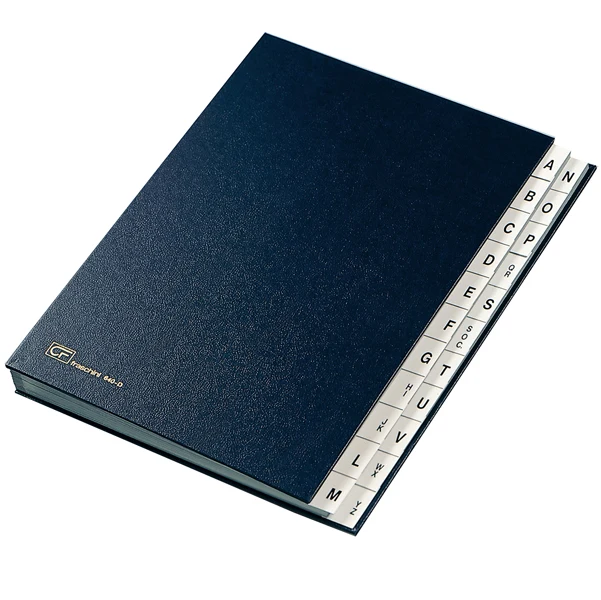 Classificatore Alfabetico A/Z Copertina Dermoide 2 Colori mod. 640D - Fraschini