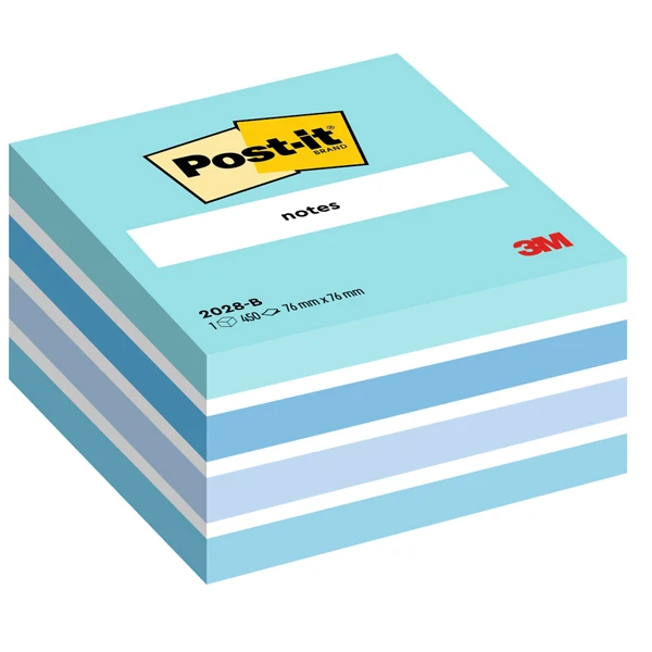 Cubo Post-it 76x76 – 450 Foglietti Adesivi Colori Assortiti - 3M