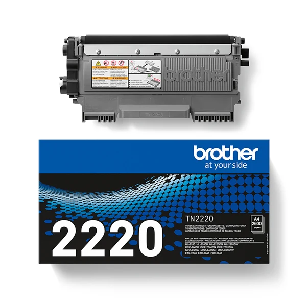 Toner Originale Brother TN2220 – Nero – 2.600 pagine