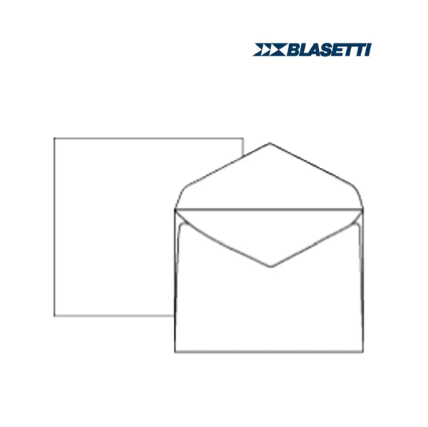 Buste Lembo Gommato Bianco Carta Extrafine 100 gr/m² Punta Conf. 500 pz - Blasetti