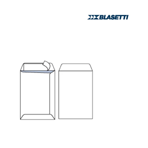 Buste Sacco Strip Bianco Carta 80 gr Internografata Vari Formati Chiusura Strip - Blasetti