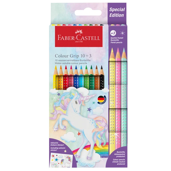 Matite Faber-Castell Color Grip + Sparkle – Astuccio